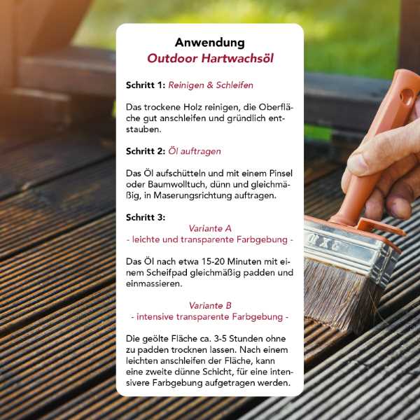 BamFa Outdoor Hartwachsöl - Bamberger Farbwerke