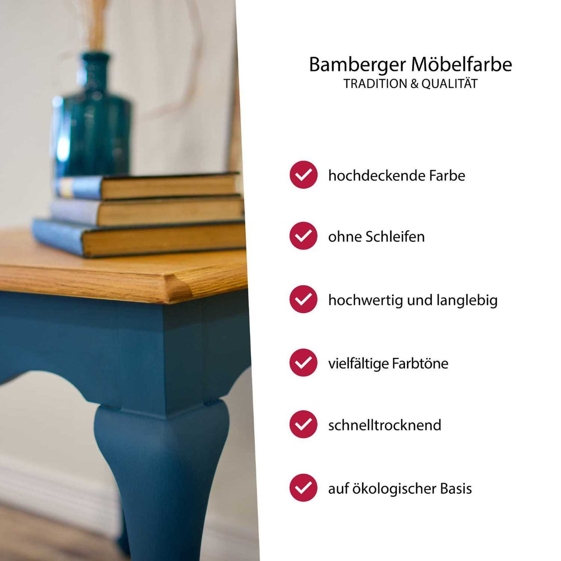 BamFa Möbelfarbe ohne schleifen 750ml Wüstensand - Bamberger Farbwerke